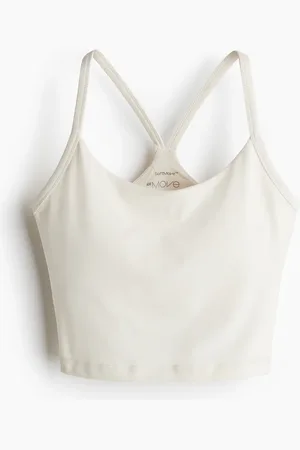 H&M Yoga-BH mit SoftMove Medium Support - Weiß - Sportswear