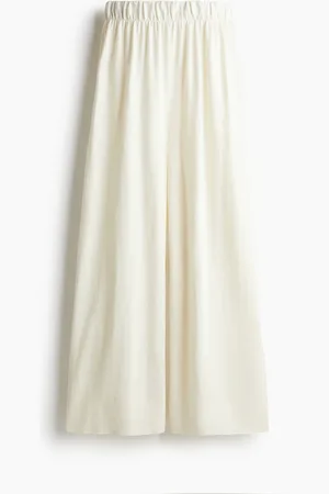H&M Weite Hose - Weiß - Damen