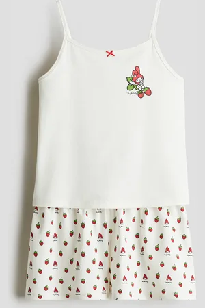 H&M Baumwollpyjama - Weiß - Kinder