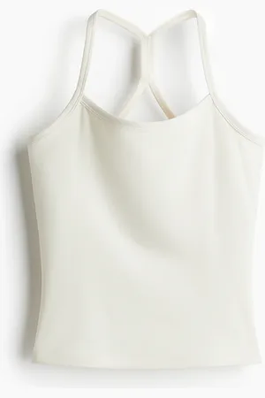H&M Sport-Trägertop mit integriertem BH mit SoftMove - Weiß - Sportswear