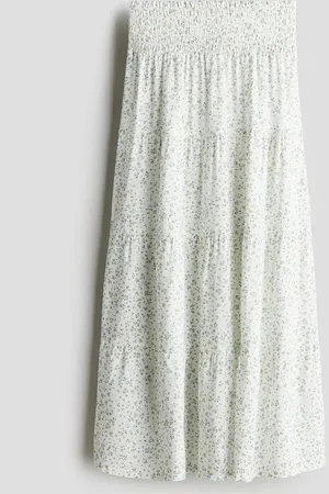 H&M Smocked tiered skirt - Weiß - Kinder