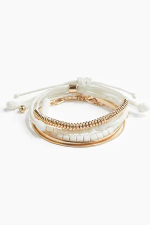 H&M 5-pack bracelets - Weiß - Damen