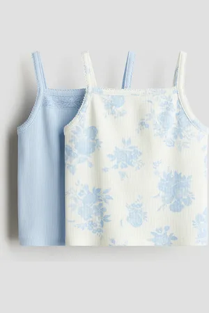 H&M 2er-Pack Trägertops aus Baumwolle - Blau - Kinder