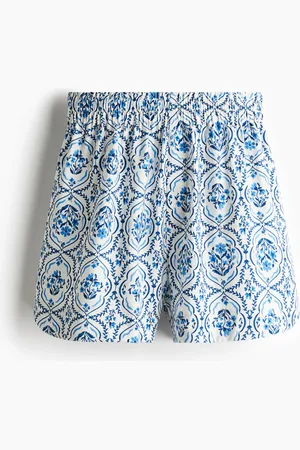 H&M Schlupfshorts aus Twill - Blau - Damen
