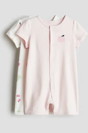 H&M 2er-Pack Schlafanzüge aus Baumwolljersey - Rosa - Kinder