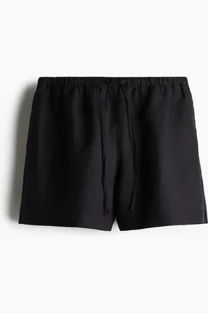 H&M Leinenshorts mit Kordelzug - - Damen