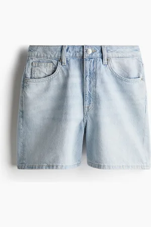 H&M Denimshorts mit hohem Bund - Blau - Damen