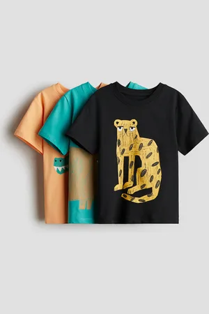 H&M 3er-Pack T-Shirts mit Print - - Kinder