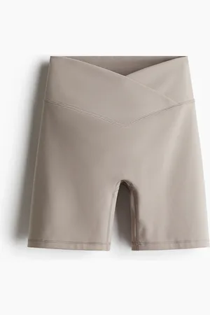 H&M Sport-Radlershorts mit SoftMove - Braun - Sportswear