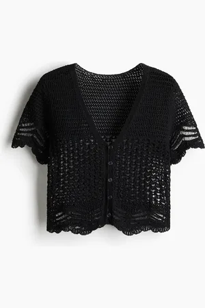 H&M Strandshirt im Häkellook - - Damen
