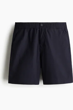 H&M Popelineshorts in Relaxed Fit - Blau - Herren