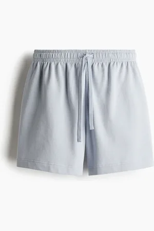 H&M Sweatshorts in Loose Fit - Blau - Damen