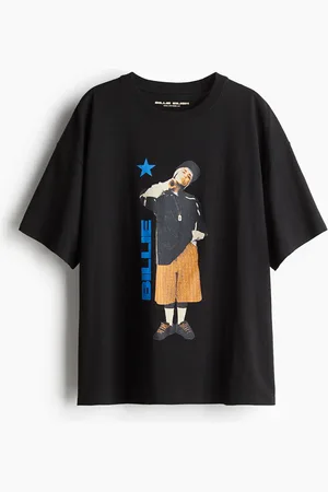H&M Oversized T-Shirt mit Print - - Damen