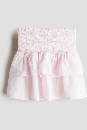 H&M Gesmokter Rock - Rosa - Kinder