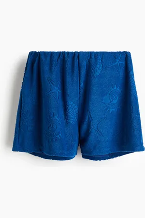 H&M Shorts aus Frottee - Blau - Damen