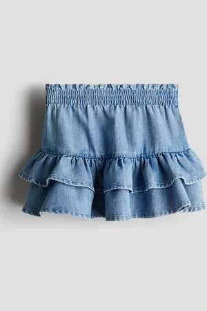 H&M Stufenrock aus Denim - Blau - Kinder