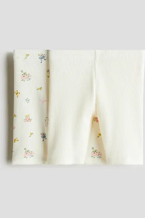 H&M 2er-Pack Gerippte Radlershorts - Weiß - Kinder