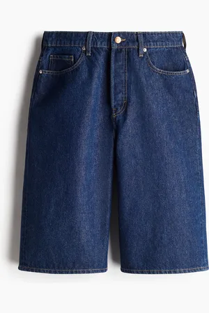 H&M Hohe knielange Denimshorts - Blau - Damen
