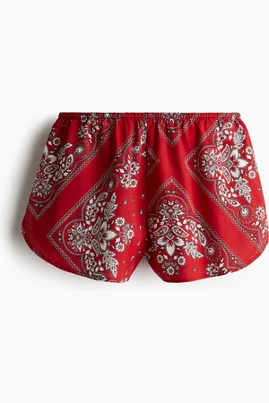 H&M Tie-detail beach shorts - Rot - Damen