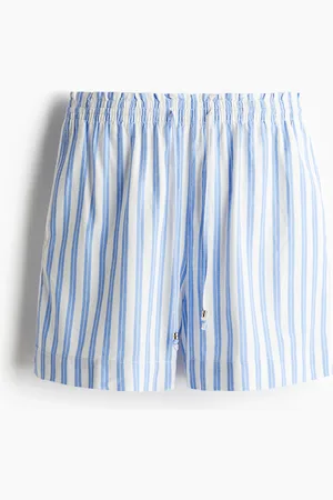 H&M Kordelzugshorts aus Leinenmix - Weiß - Damen