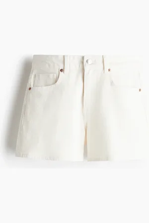H&M Jeansshorts - Weiß - Damen