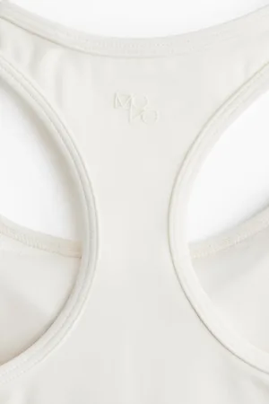 H&M Sport-BH mit SoftMove Medium Support - Weiß - Sportswear