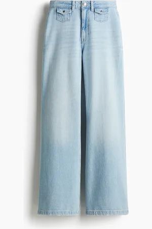 H&M Wide Ultra High Jeans - Blau - Damen