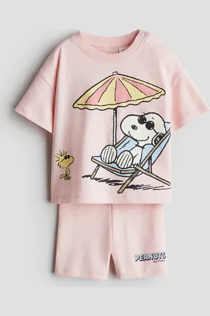 H&M 2-teiliges Baumwollset mit Print - Rosa - Kinder