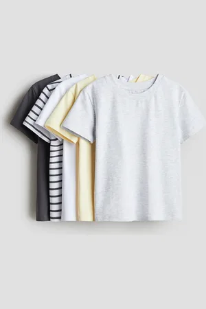 H&M 5er-Pack Shirts aus Baumwolljersey - Gelb - Kinder