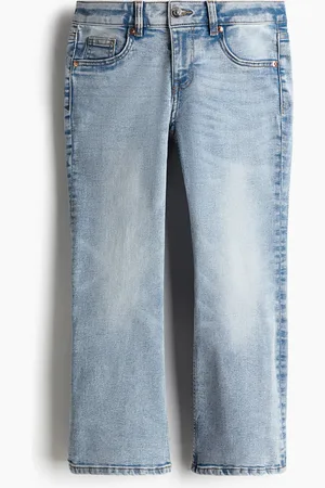 H&M Flared Low Ankle Jeans - Blau - Damen