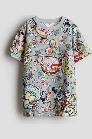 H&M T-Shirt mit Print - Grün - Kinder