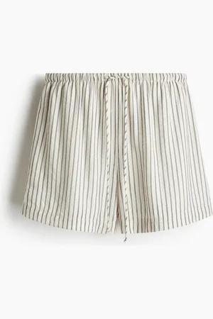 H&M Shorts mit Kordelzug - Weiß - Damen
