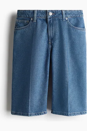 H&M Bermuda-Jeansshorts in Regular Fit - Blau - Damen