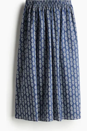 H&M Ausgestellter Maxirock - Blau - Damen