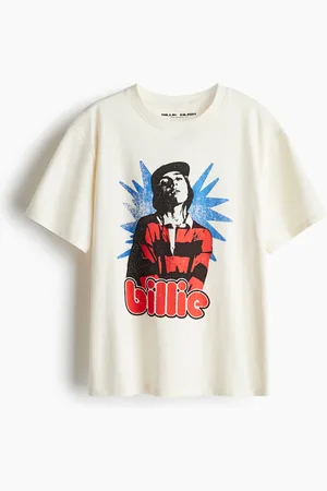 H&M T-Shirt mit Print - Weiß - Damen