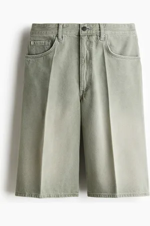 H&M Bermudashorts aus Denim - Grün - Damen