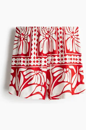 H&M Shorts mit Kordelzug - Rot - Damen