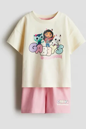 H&M Jerseypyjama mit Print - Gelb - Kinder