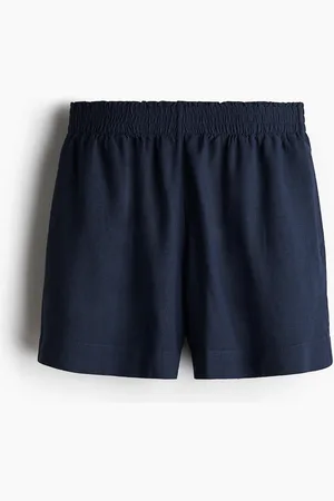 H&M Shorts aus Leinenmix - Blau - Damen