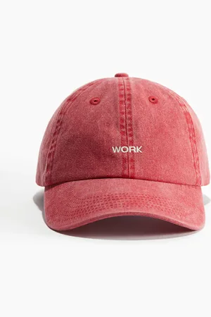 H&M Baumwollcap mit Stickerei - Rot - Herren