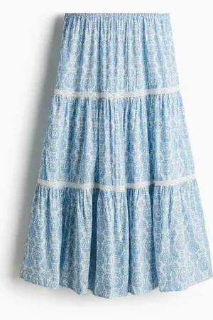 H&M Maxirock mit Spitze - Weiß - Damen