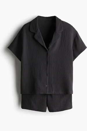 H&M Pyjama aus Baumwollmusselin - - Damen