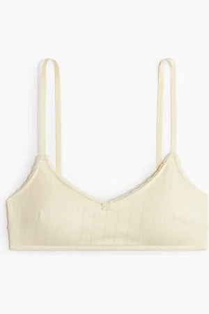 H&M Wattierter Soft-BH aus Pointelle - Gelb - Damen