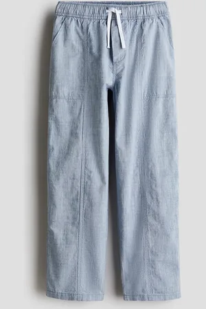 H&M Joggpants aus Popeline - Blau - Kinder