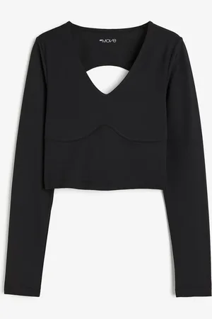 H&M Cropped Sportshirt aus SoftMove - - Sportswear