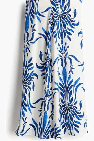H&M Langer Rock - Blau - Damen