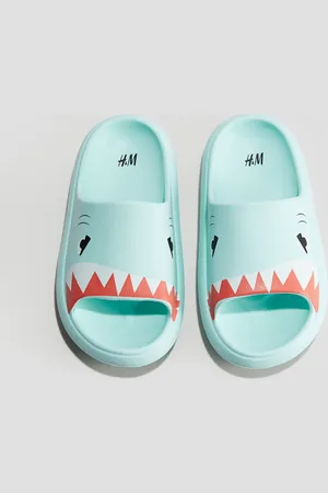 H&M Chunky Badesandalen mit Print - Grün - Kinder