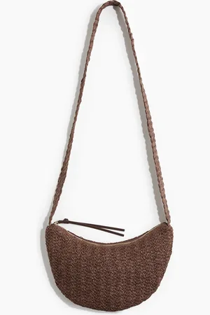 H&M Crossbody-Strohtasche - Braun - Damen