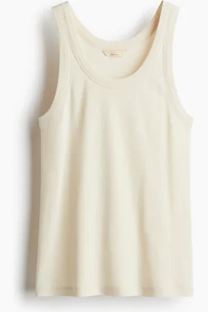 H&M Tanktop aus Pima-Baumwolle - - Damen