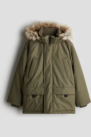 H&M Wasserabweisender wattierter Parka - Grün - Kinder